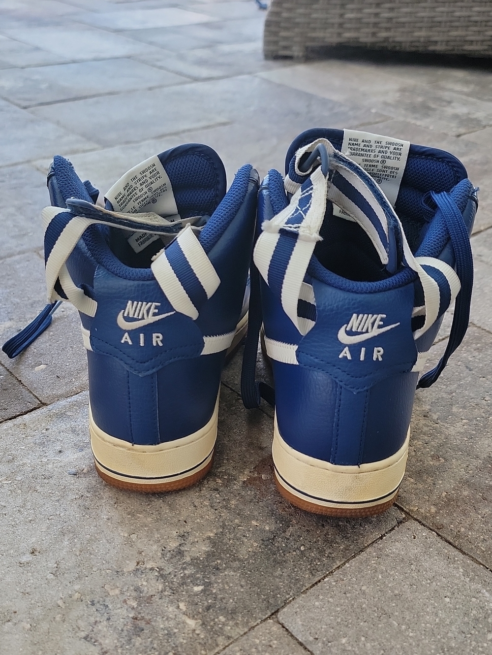 Nike Air Force 1 High Top GS Coastal Blue M Sz 8 Year 2015 - Picture 5 of 9